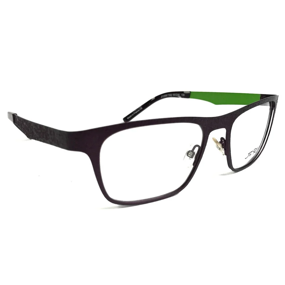 J.F. Rey Eyeglasses Frames JF2599 7342 Purple Green Textured Ribbed 53-18-130